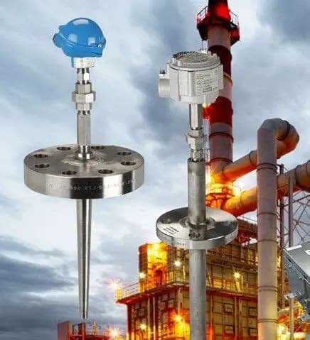 RODAX temperature sensor installed on a flare stack